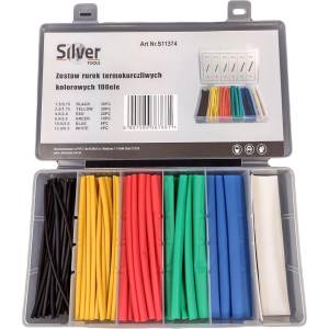SILVER Термосвиваеми шлаухи цветни комплект 100 бр. 67446 (s11374)