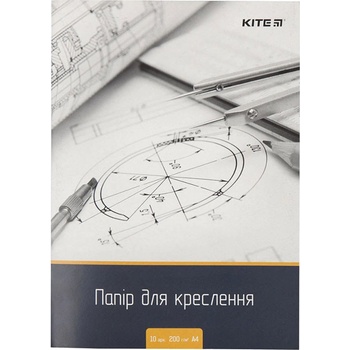 Kite Папка с листа за рисуване Kite A4 10л. . 200g/m (1113030-K23-269_K18-269)