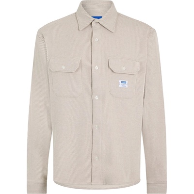 HUGO BOSS Риза с дълъг ръкав Boss Men's Ekynone Long Sleeve Oxford Shirt - Open White