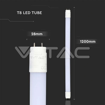 V-TAC LED trubica T8 G13 12W 120cm denná biela 160lm/W