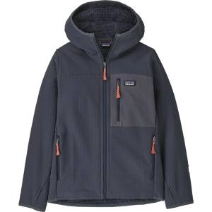 Patagonia Детско поларено яке Patagonia Kid's R2 Techface Hoody Fleece jacket - Smolder Blue - размер XS (703-8011-0311)