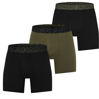 Under Armour Мъжки боксерки Under Armour Logo Boxers 3-Pack Mens - Blk/Blk/Grn