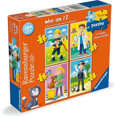 Ravensburger Детски пъзел Ravensburger 4 в 1 - Кой съм аз? (7012004169)