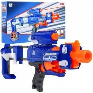  Kids Rifle 8+ Blaze Storm + 20 Foam Bullets + Laser Sight + Flask