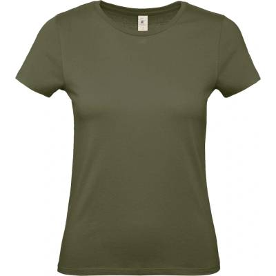 Dámske tričko B&C Basic kaki