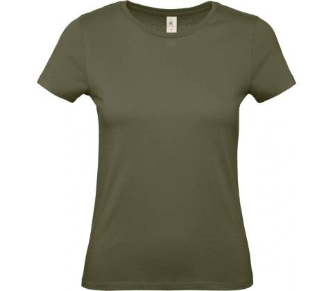 Dámske tričko B&C Basic kaki