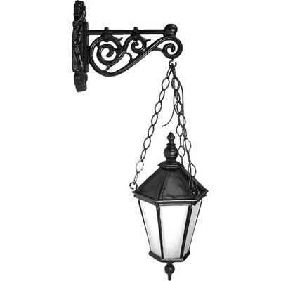 Lampa na stěnu s řetězem H 03 litinová lucerna