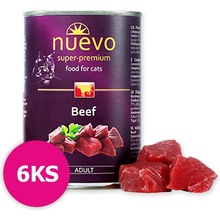 NUEVO CAT Adult hovädzie 6 x 400 g
