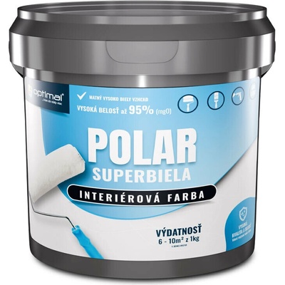 Optimal Polar - interiérová biela farba 1,5kg
