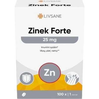 Livsane Zinek Forte 25mg 100 tablet