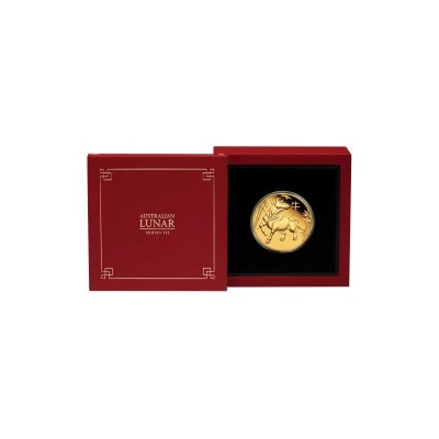 The Perth Mint zlatá mince Lunar Séria III rok Ox 2021 Proof 1 oz