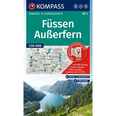 Füssen, Außerfern (Kompass - 4) - turistická mapa