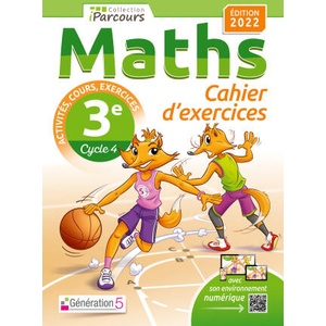Cahier d'exercices iParcours maths 3e avec cours (édition 2022) | HACHE, HACHE (ISBN: 9782362463969)