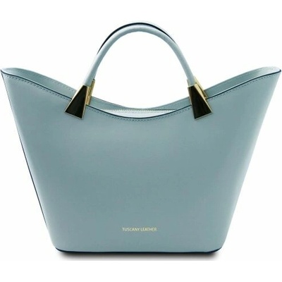 Tuscany Leather Kožená kabelka do ruky TL Bag Svetlomodrá