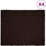 vidaXL Анти-слип изкуствено одеяло от заешка козина Olite 4 бр. 8.1 kg (42021797)