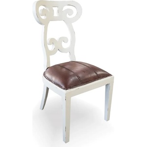 EX Home Стол EX Home модел Magnolia, Бял, Махагон масив