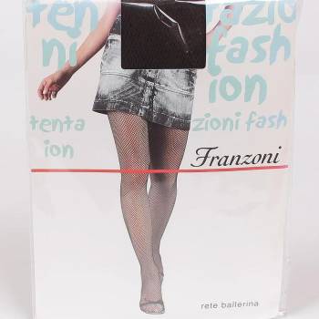 Image 1 of Дамски мрежест чорапогащник в цвят капучино