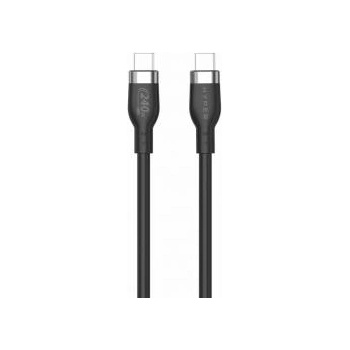 HyperDrive Hyper 1M Silicone 240W USB-C Charging Cable - Black