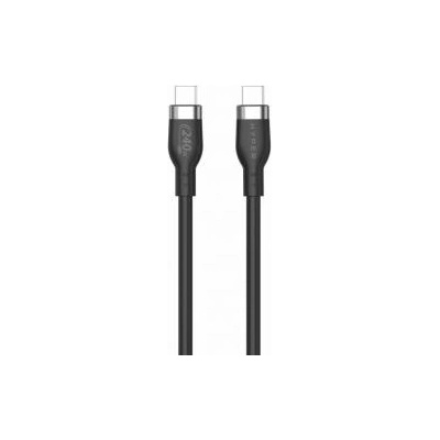 HyperDrive Hyper 1M Silicone 240W USB-C Charging Cable - Black