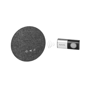 VIRONE DB-5 - Безжичен звънец, 200м, 3xAA, FALANTE DC, 38 мелодии, сив/черен (DB-5)