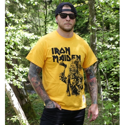 ROCK OFF Мъжка тениска Iron Maiden - Est. 1975 Eddie Axe Graphic - ROCK OFF - IMTEE187MY