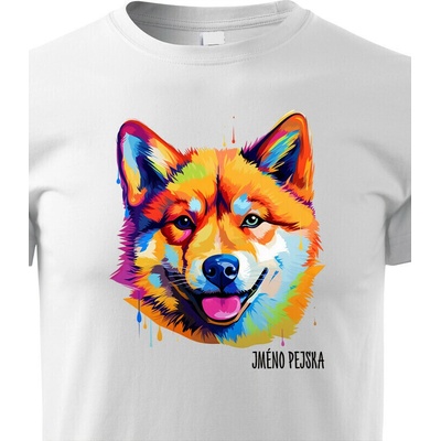 Dětské tričko Americká Akita Barva Bílá Canvas Dětské tričko 2418