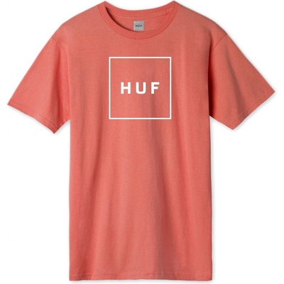 HUF BOX LOGO TEE Mandarin red