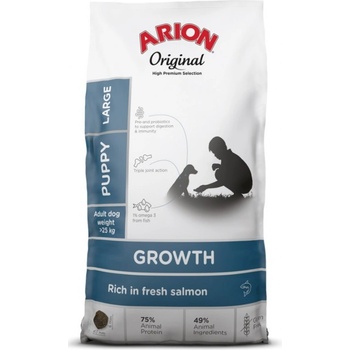 ARION Original Growth Salmon Puppy Large Breeds 12кг