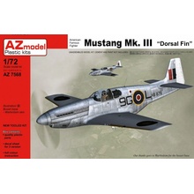 AZmodel North American P-51B Mustang Mk.III "Dorsal Fin1:72