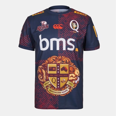 Canterbury Тениска Canterbury Queensland Reds Warm-Up T-Shirt 2025 Adults - Navy