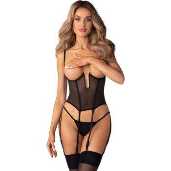 Obsessive Euphori Corset Black XXL/XXXL