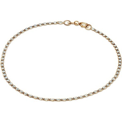 SAVICKI Retiazkový náramok dvojfarebné zlato plate chain 2,5 mm 18 cm - B-LPE-BLA-00304-18-585-ZB