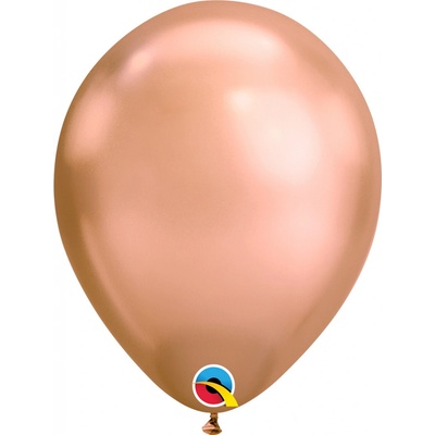 Qualatex Balónek CHROME rosegold 11" 28 cm bal