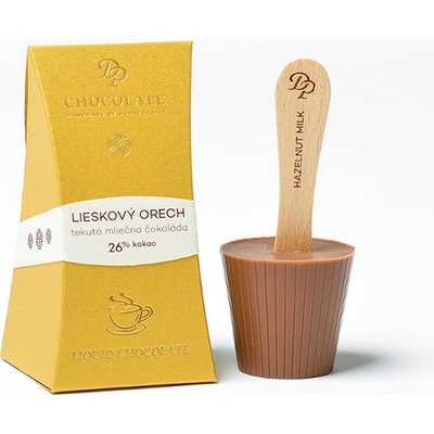 DP chocolate Tekutá čokoláda Standard mliečna - lieskový orech 26% 40 g
