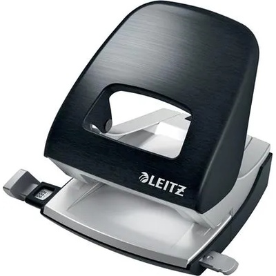 Leitz Перфоратор, два отвора, 30 листа, метален, LEITZ "Nexxt Style, сатенено черен 50060094 (50060094)