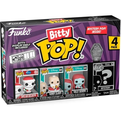 Funko Bitty POP! Nightmare Before Christmas - Santa Jack Skellington 4-pack