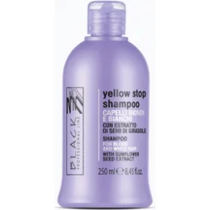 Black Professional Line Yellow Stop Shampoo - Шампоан против жълти оттенъци на побеляла и изсветлена коса 500мл- помпа