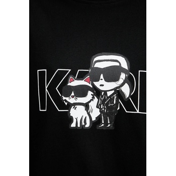 Karl Lagerfeld Памучна тениска Karl Lagerfeld IKON (A3W17084)