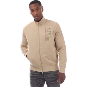 Giorgio Armani Блуза Armani Exchange Mens Full-Zip Cotton Sweatshirt - Beige
