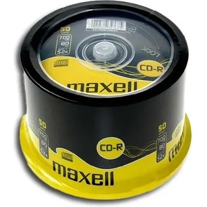 Maxell CD-R80 MAXELL cake box wrapped, 700MB, 52x, 50 бр (ML-DC-CDR80-50-CAKE) - megamag