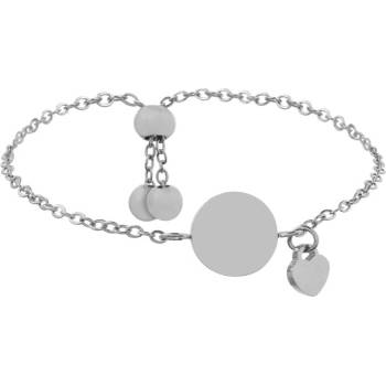 Image 1 of Bellita Стоманена гривна с кръгла плочка Bellita (BLT-N5-01-S)