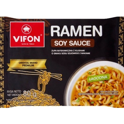 Vifon Ramen instantní nudlová polévka s příchutí sójové omáčky s wakame 80 g