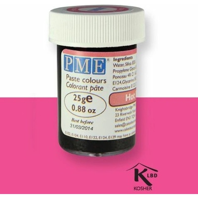 CakeSupplies Gélová farba Hot Pink Tmavá ružová 25 g