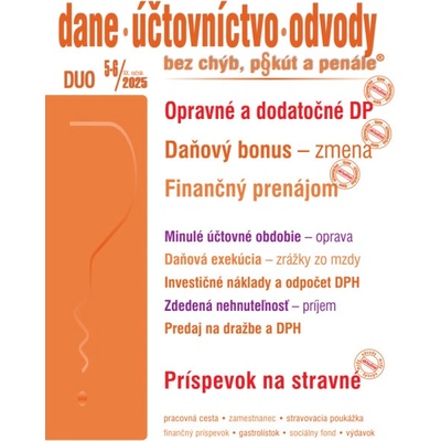 DUO č. 5-6 / 2025 - Opravné a dodatočné DP