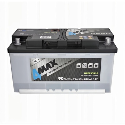 4MAX Deep Cycle 90Ah 630Wh right+