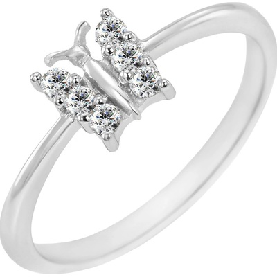 Eppi Zásnubný prsteň s diamantmi Ebby R33834