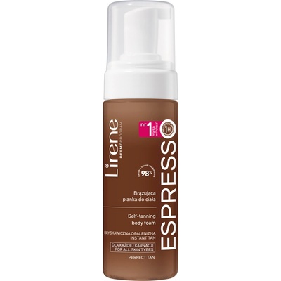 Lirene Espresso bronzujúci telová pena s organickou kokosovou vodou pre opálenú pokožku 150 ml