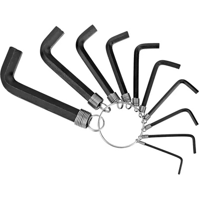 Sparta Комплект ключове имбусни, 1, 5-10 mm, 10 бр. , оксидирани, SPARTA