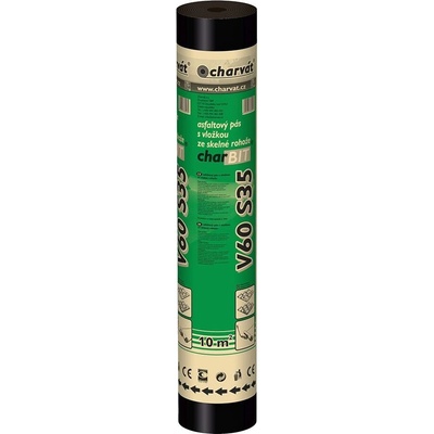 CHARVÁT Asfaltový protiradonový pás charBIT V60 S35 1x10 m 3,5 mm
