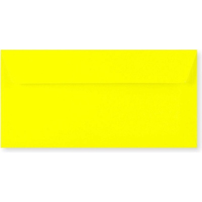 Neonově žlutá obálka 110x220 mm (DL)